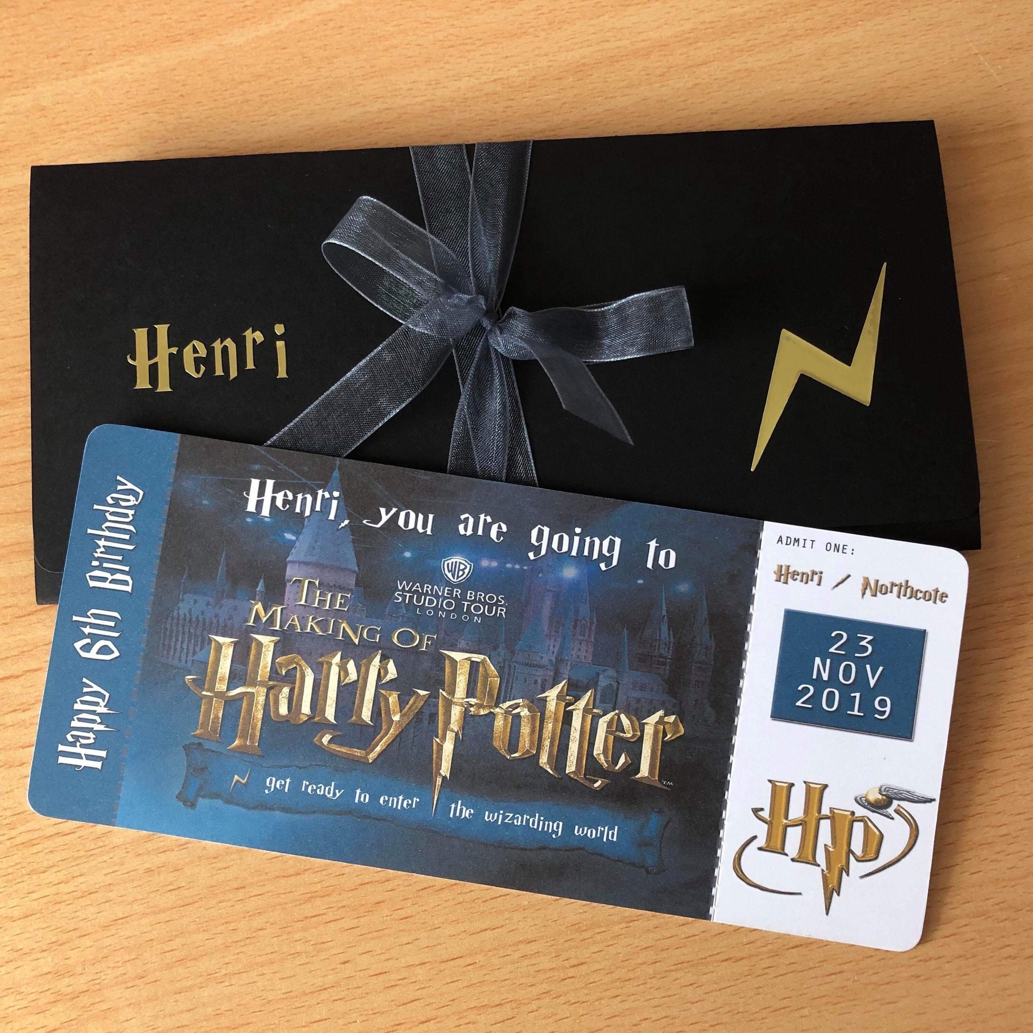 harry potter studio tour resale tickets