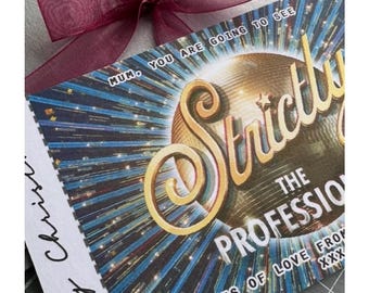 Personalised Surprise Ticket: Dancing Show Gift - Strictly Mock Ticket Professionals