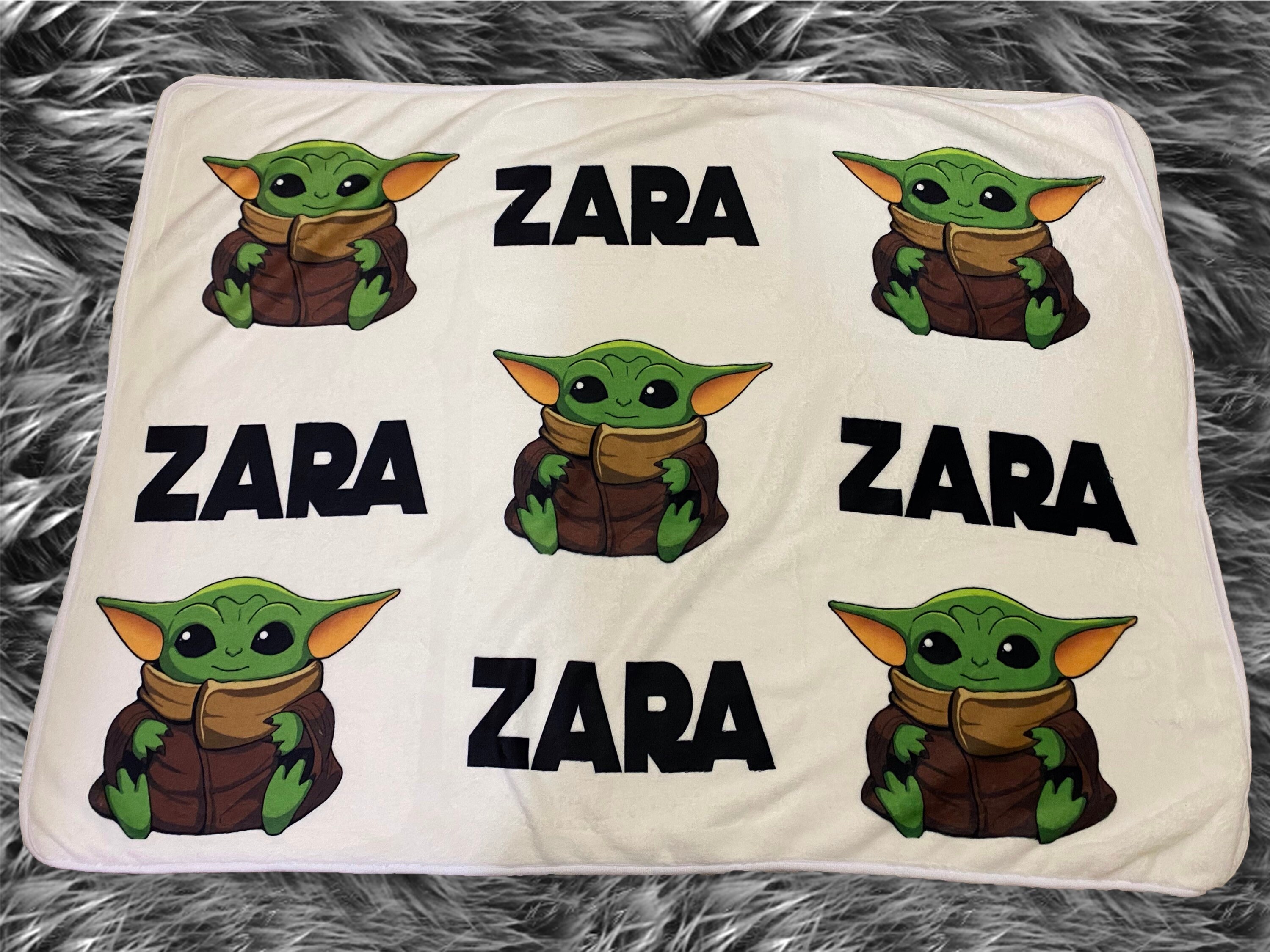 Yoda Baby Blanket Personalized Baby Blankets Etsy