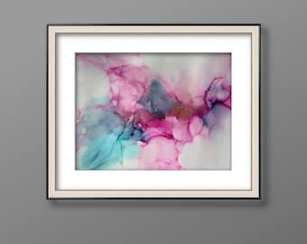 Abstract Original Alcohol Ink Art