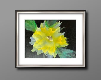 Original Abstract Alcohol Ink Flower Art