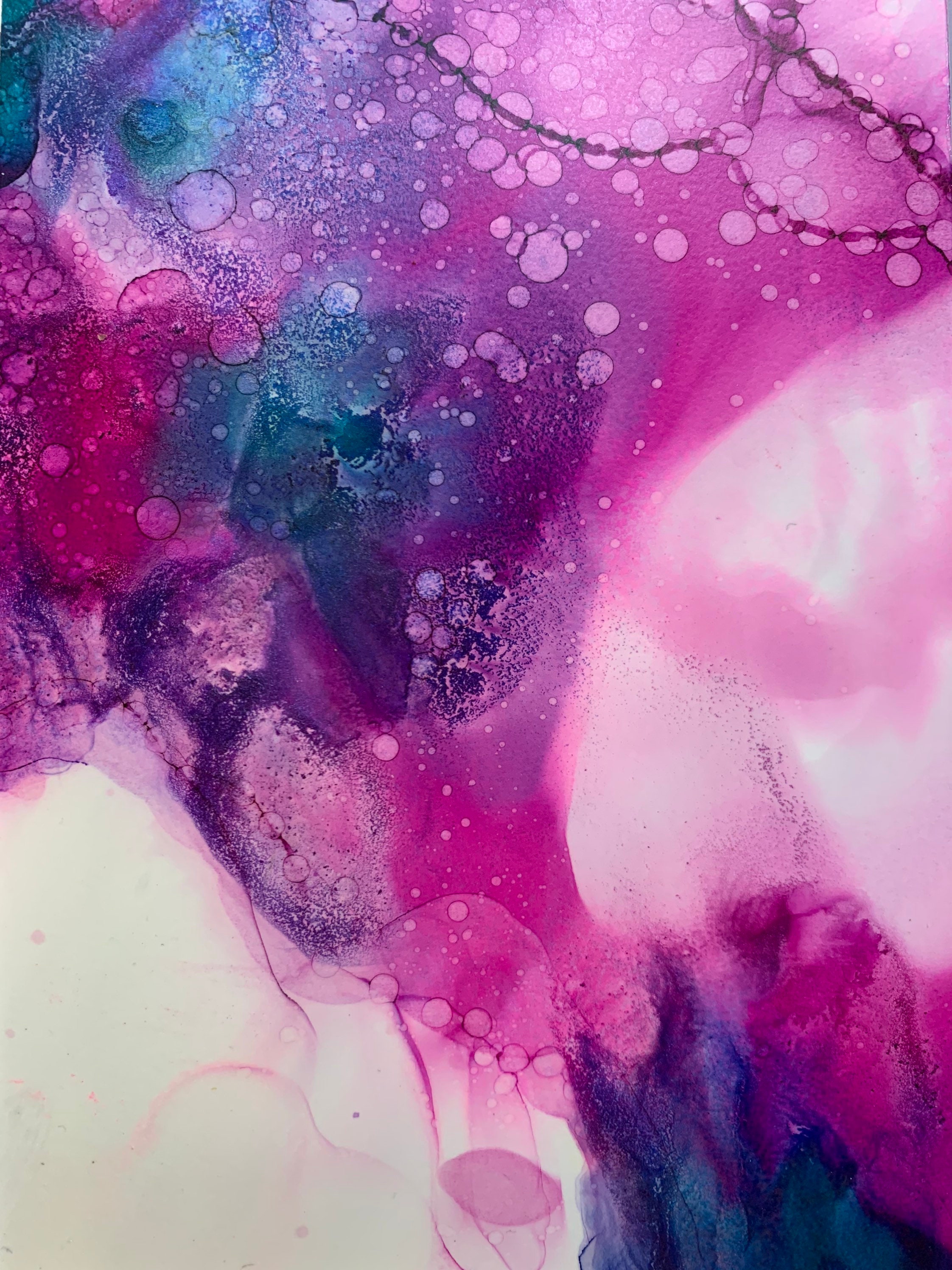 Original Abstract Alcohol Ink Art Etsy UK
