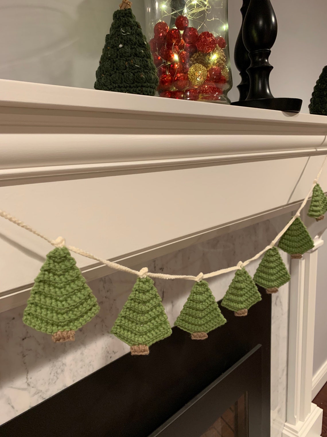 Crochet Holiday Tree Garland Etsy