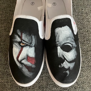 Hand Painted Horror Movie Character Shoes