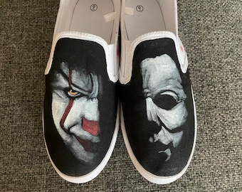 Hand Painted Horror Movie Character Shoes