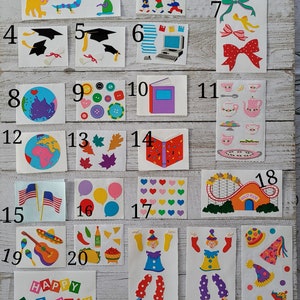 Autocollants de Mme Grossman Fun Mods Anniversaire, Terre, Boutons, etc.
