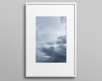 Fototryck med stormmoln