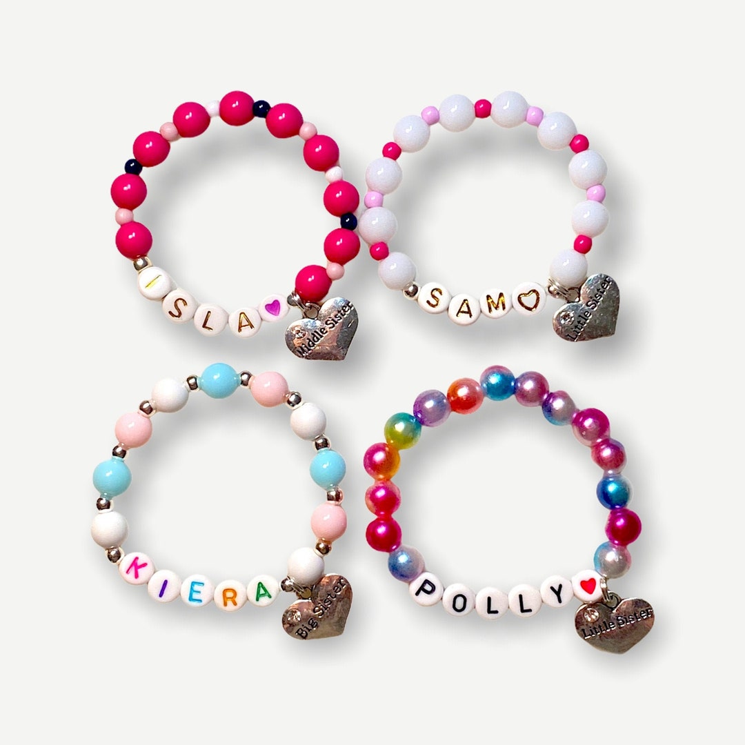 Big Sister Personalized Name Charm Bracelet Big Sister Gift - Etsy