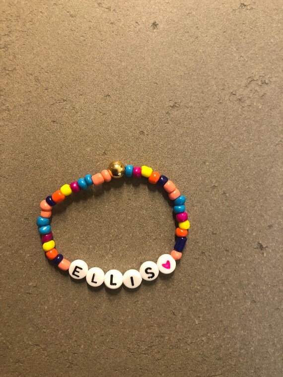 Personalized Custom Beaded Name Bracelets for KidsAges Etsy
