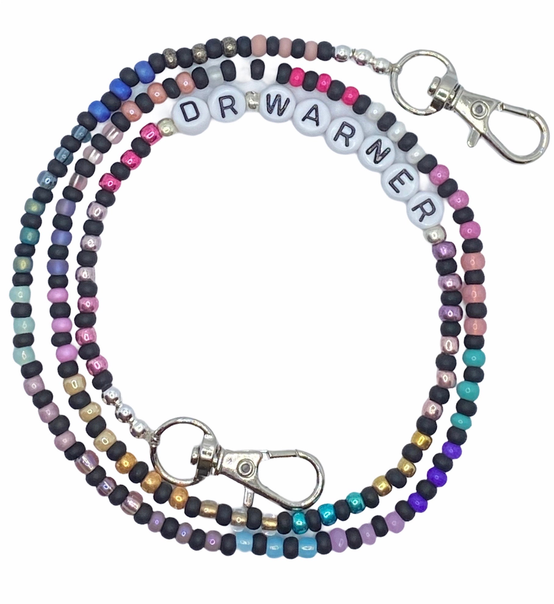 Personalized Adult Mask Chain Necklace Beaded Mask Chain Etsy