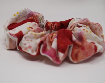 Hearts hair tie, Hearts Scrunchie, Valentine Scrunchie, Matchs face mask