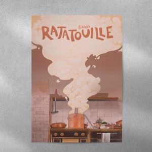Ratatouille Movie Poster | Minimalist Movie Poster | Brad Bird | Vintage Retro Art Print | Custom Poster | Wall Art Print | Home Decor