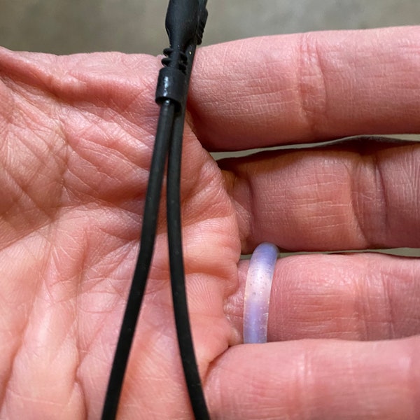 2mm black rubber cord