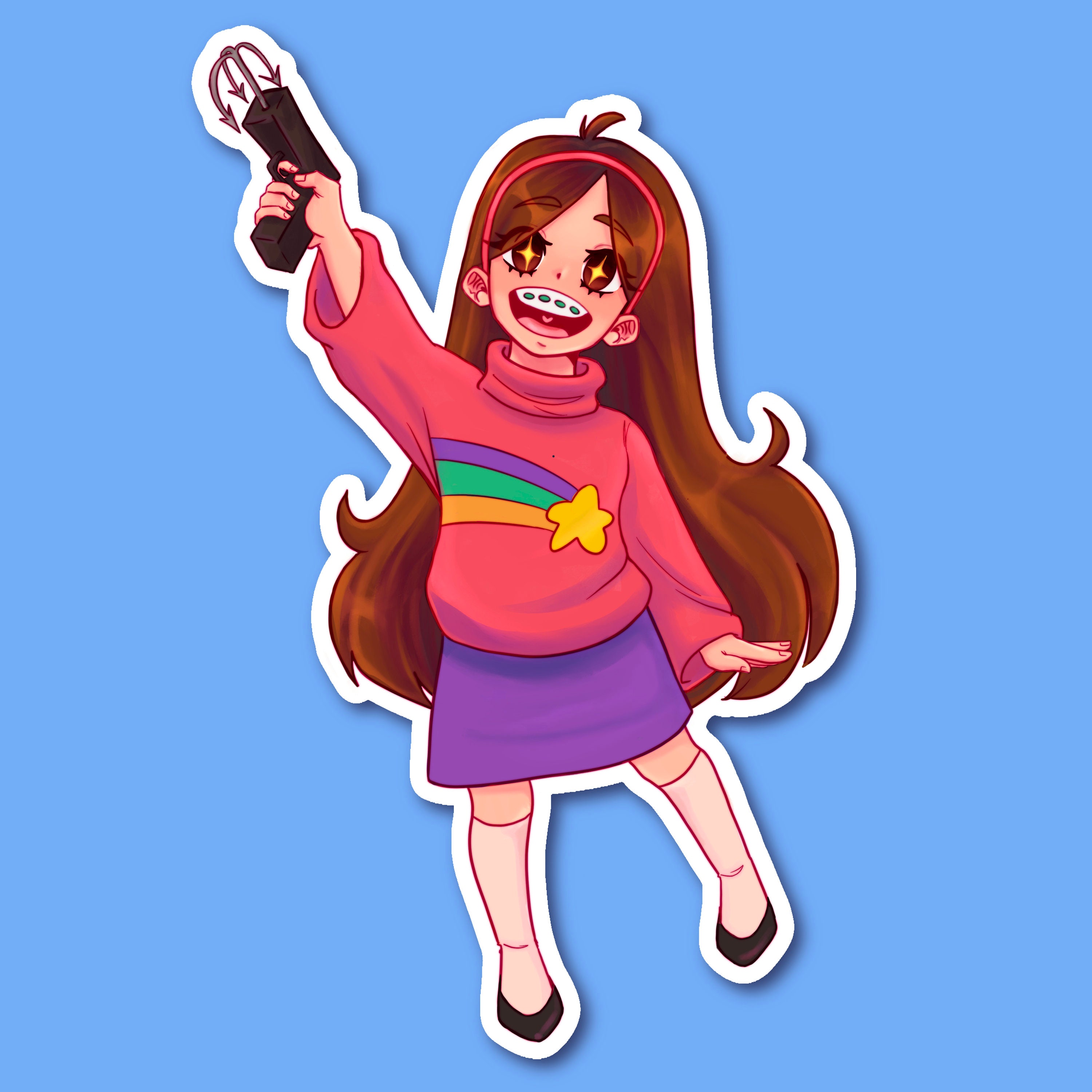 GRAPPLING HOOK Sticker mabel Gravity Falls GRAPPLING HOOK Sticker mabel Gravity Falls