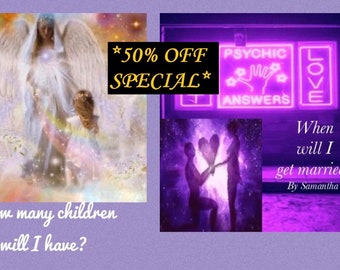 2 Readings, When will you get married and how many children will you have? Psychic Reading.