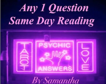 One Question Psychic Reading! (Delivered Same day)