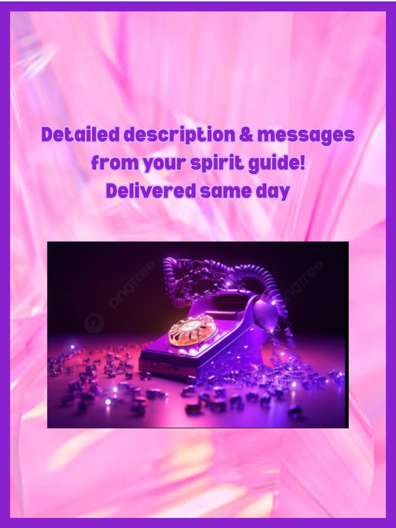 Spirit Guide Messages from your spirit guide plus description. Same Day Delivery! image 1
