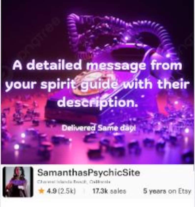 Spirit Guide Messages from your spirit guide plus description. Same Day Delivery! image 2