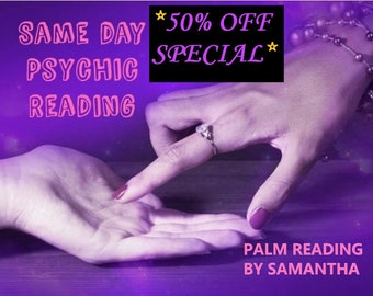 Psychic Palm Reading. Delivered Same day.