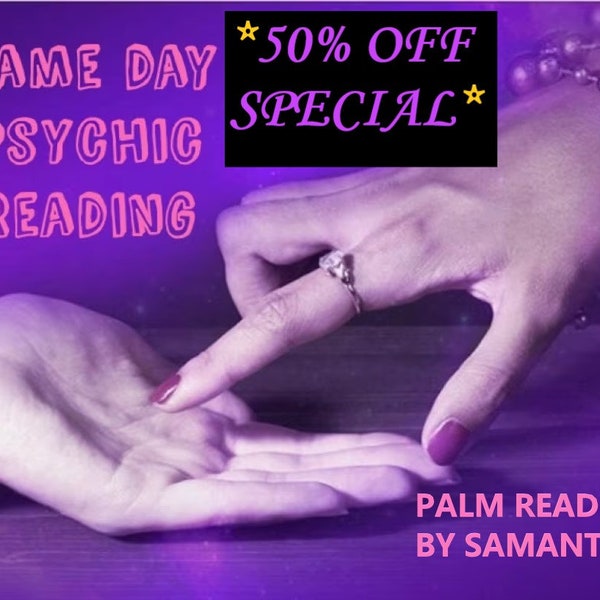 Psychic Palm Reading. Delivered Same day.