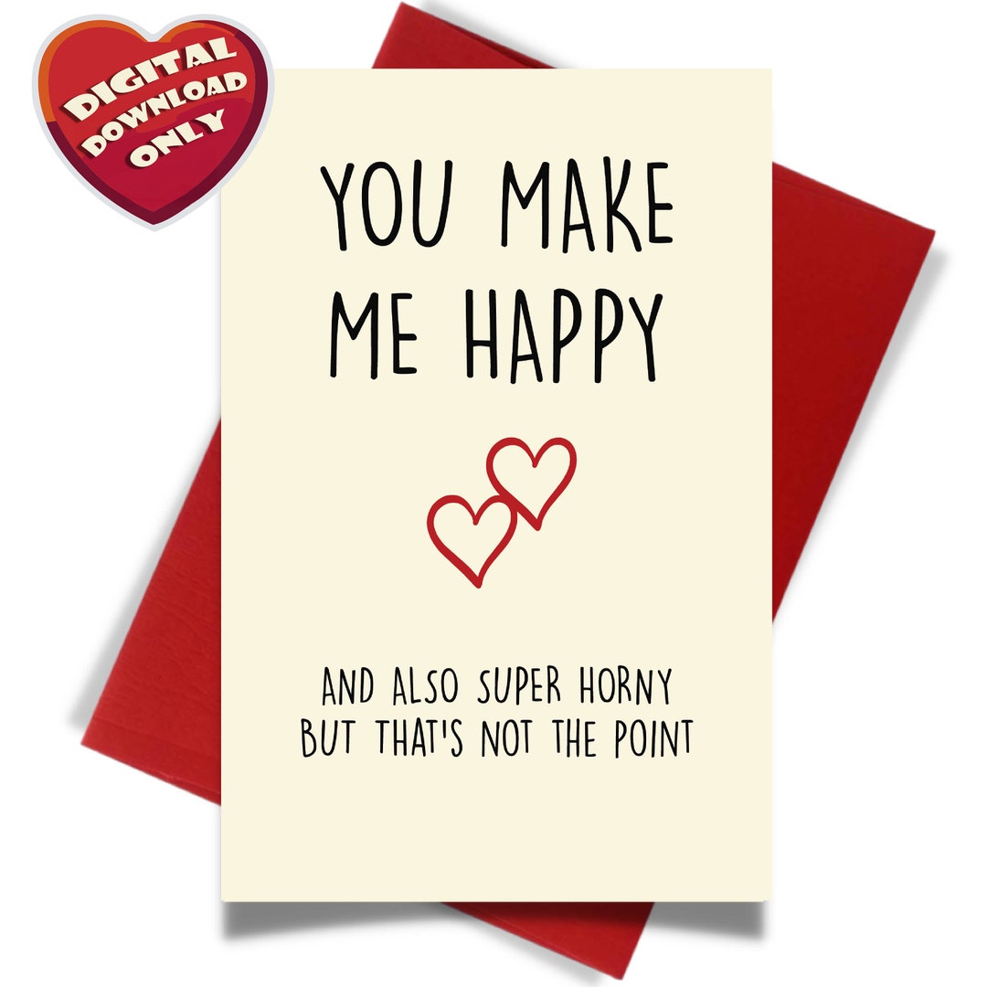 Valentine's Day Cards for Him or Her - Anniversary Card - Fun Gift ...