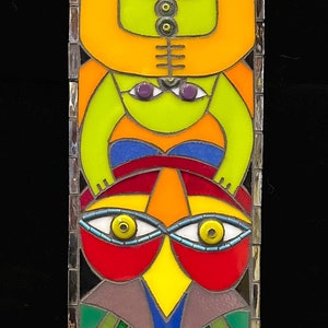 Mixed media mosaic, “Totem”