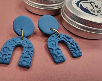 One of a kind Earrings - Gold or Silver Plated Earrings. Custom Charm Design