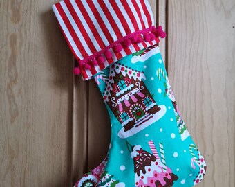 Designer Christmas Stocking – Handmade Holiday Decor