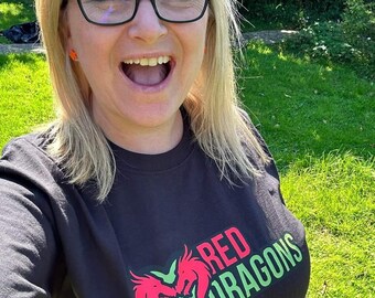Unisex Region Red Dragons T's - Customisable