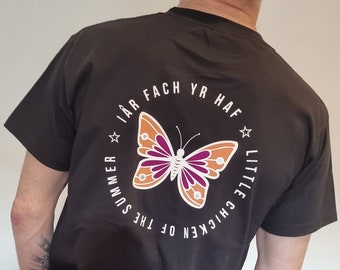 Iar Fach yr Haf • Little Chiken of the Summer (Butterfly) T-Shirt