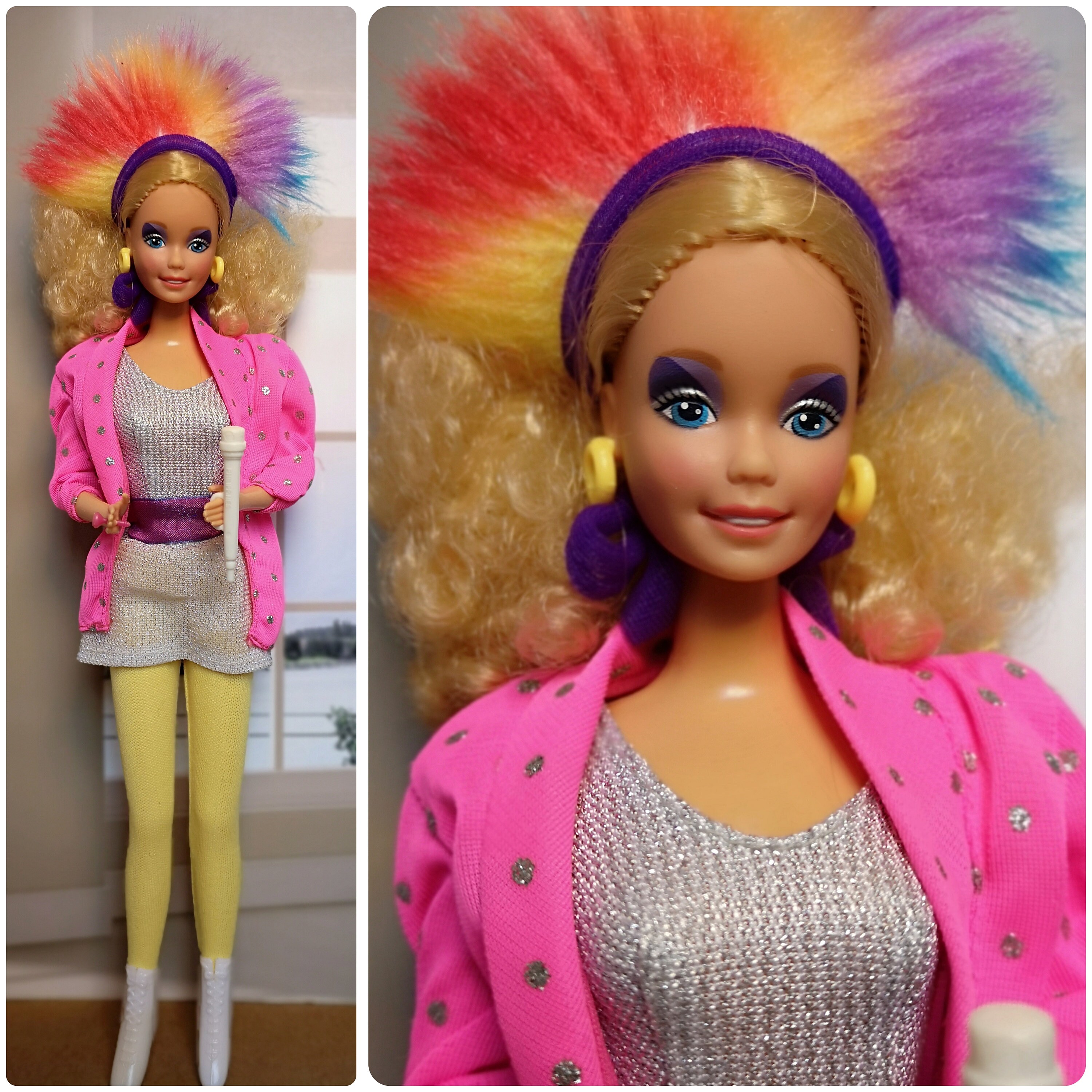 Vintage 1985 Barbie and the Rockers Dana Doll Mattel 1196 Iron on