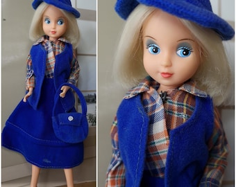 Bambola bionda New Look Fleur con abito n. 1221 completo, bambola vintage + abito, anni '80 Otto Simon