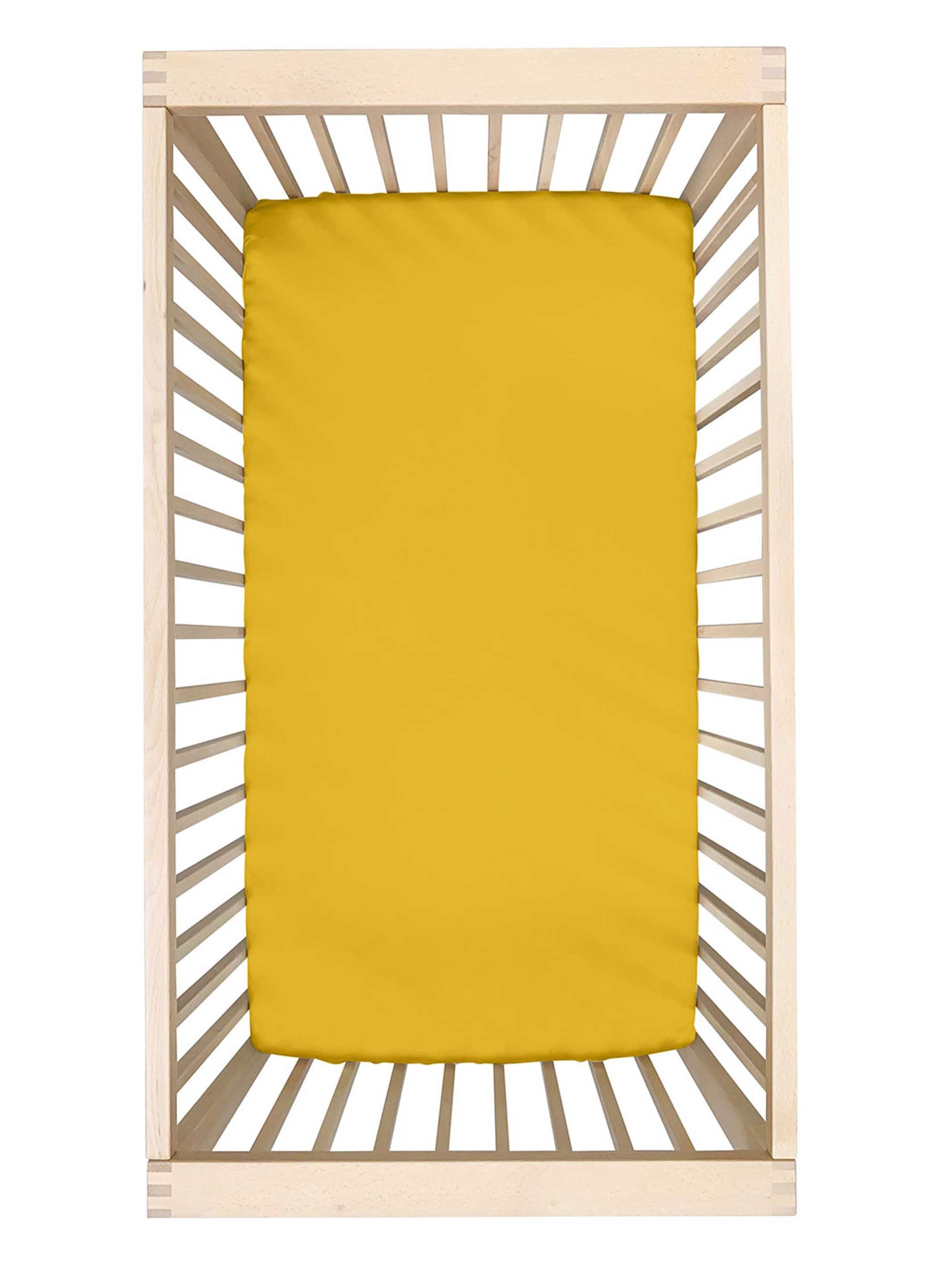 Silk Fitted Sheet for Cribs Mustard Yellow 25 Momme 100 Etsy France