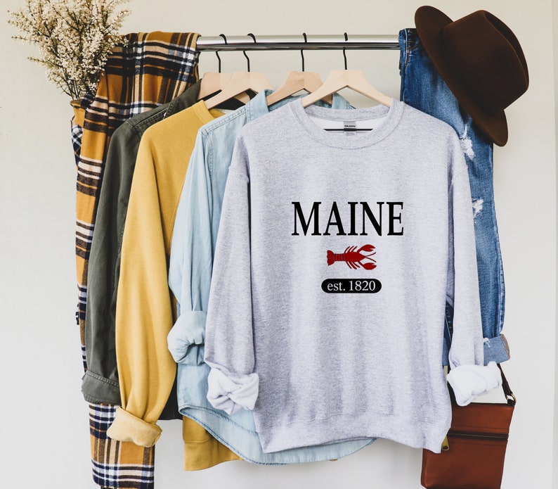 Maine Graphic T Shirt Unisex Maine Shirt Unisex Maine Etsy