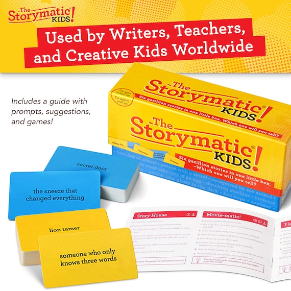 Storymatic Kids – Creative, Screen-Free Writing Prompts & Storytelling Game for Kids of All Ages