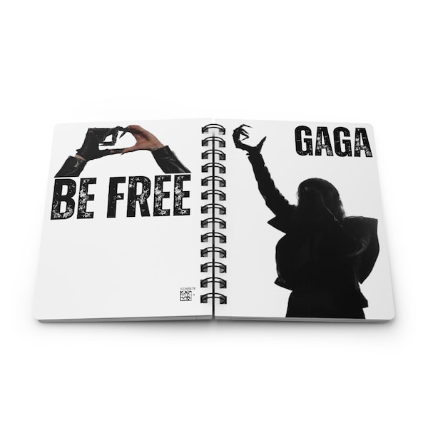 Lady Gaga Chromatica Fan Made Spiral Bound Journal
