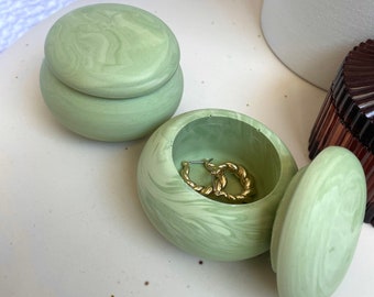 Macaroon Ring Dish with Lid - Custom Colors Eco Friendly