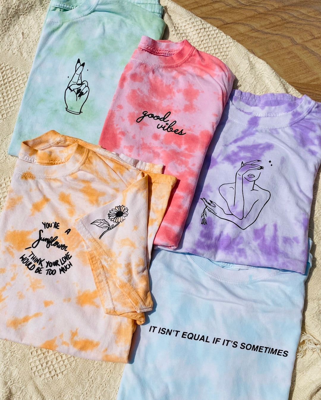 personalised tie dye t shirts