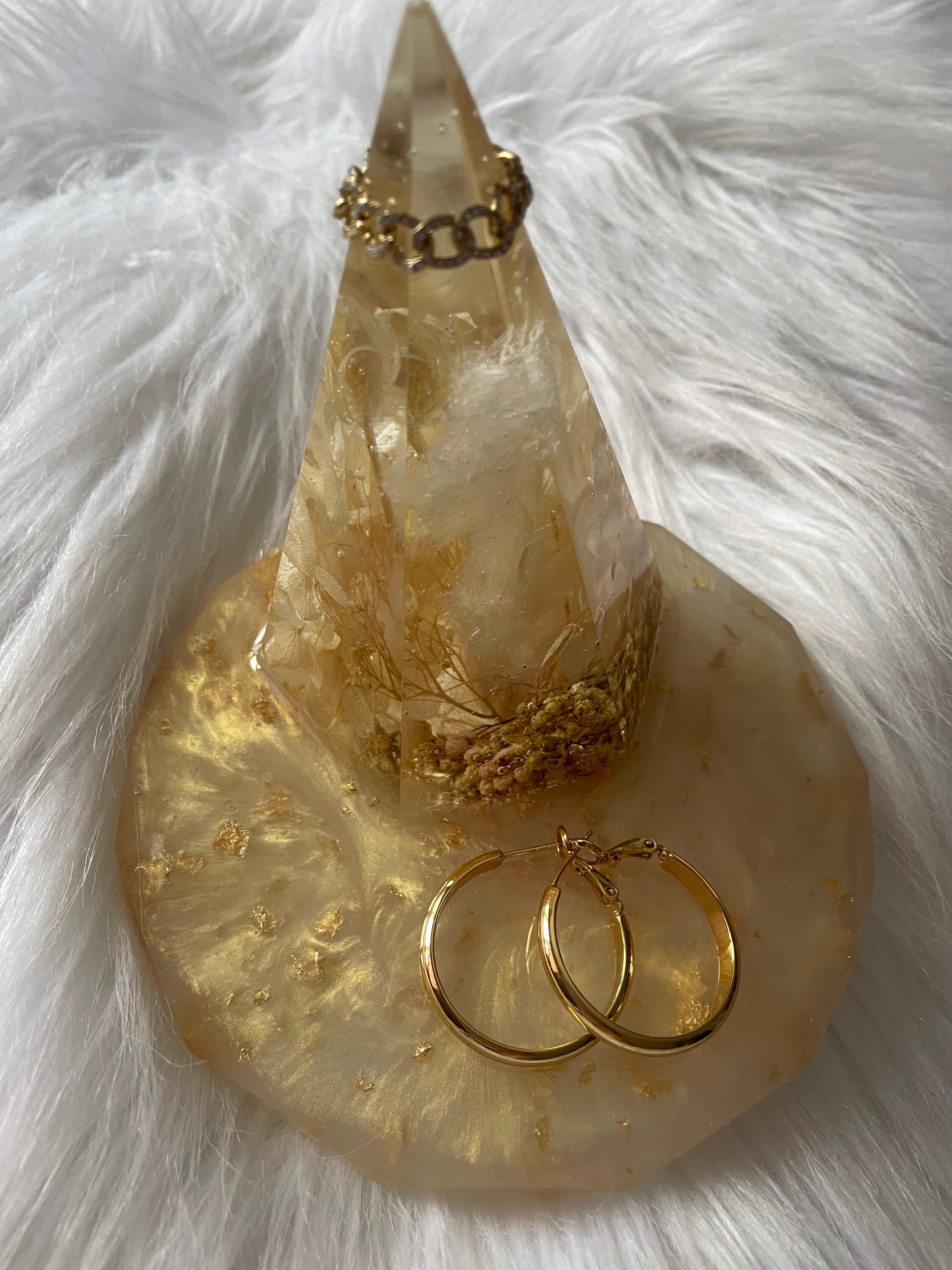 Diamond Shaped Ring Holder with Jewelry Dish Etsy