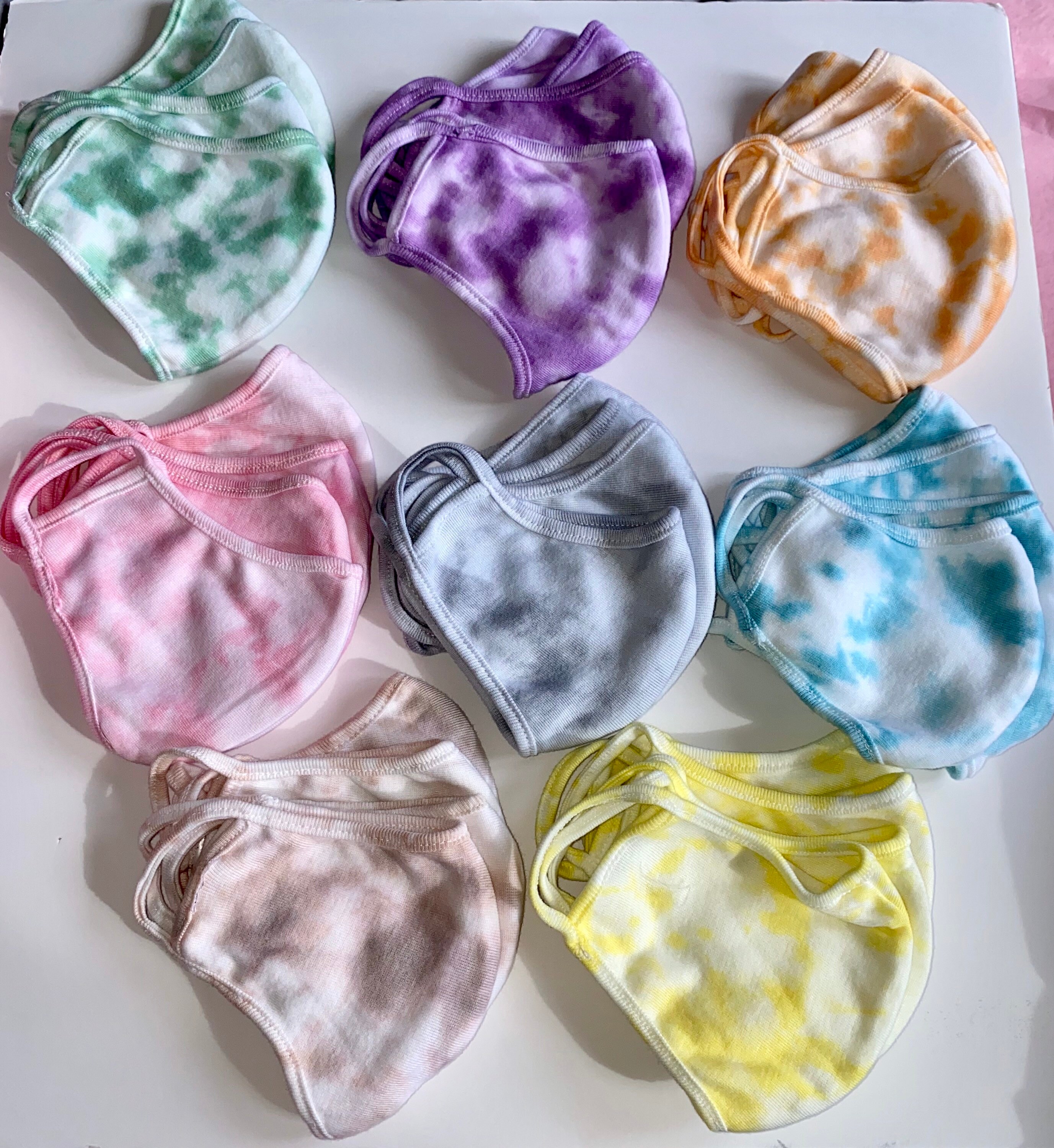 Tie Dye Soft Cotton Washable Face Mask