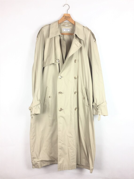 Yves Saint Laurent vintage beige trench coat 80s 9