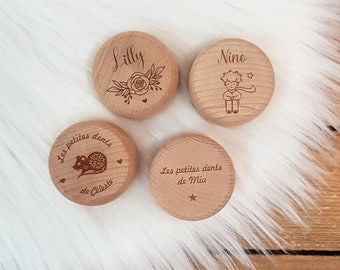 Boite A Dents De Lait Avec Surprise En Bois Peinte Decoration Etsy