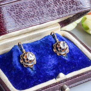 9 Karat Gelbgold Auf Silber Klobig Gemustert Oval Kreolisch