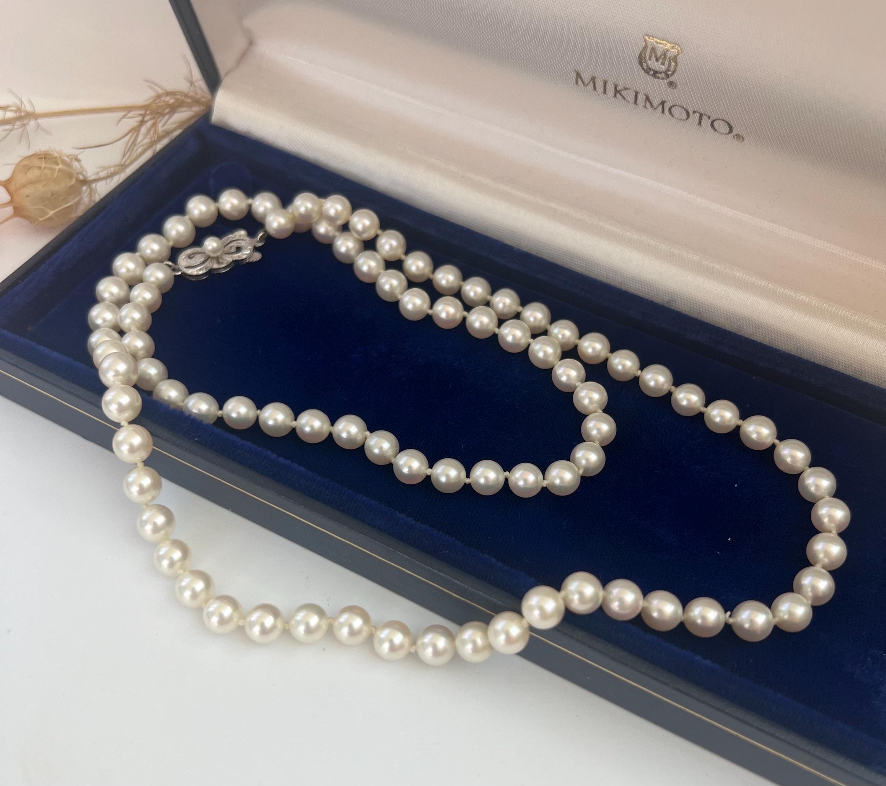 Vintage Mikimoto Pearl Necklaces - Etsy