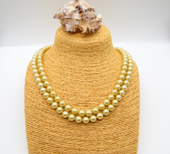 Collana di perle vintage a doppia corda chiusura in argento e - Etsy Italia