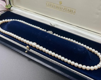 8 eight★ヴィンテージパールネックレス★フラミンゴ ヴィンテージパールネックレス 1966s 9ctフラワークラスプ