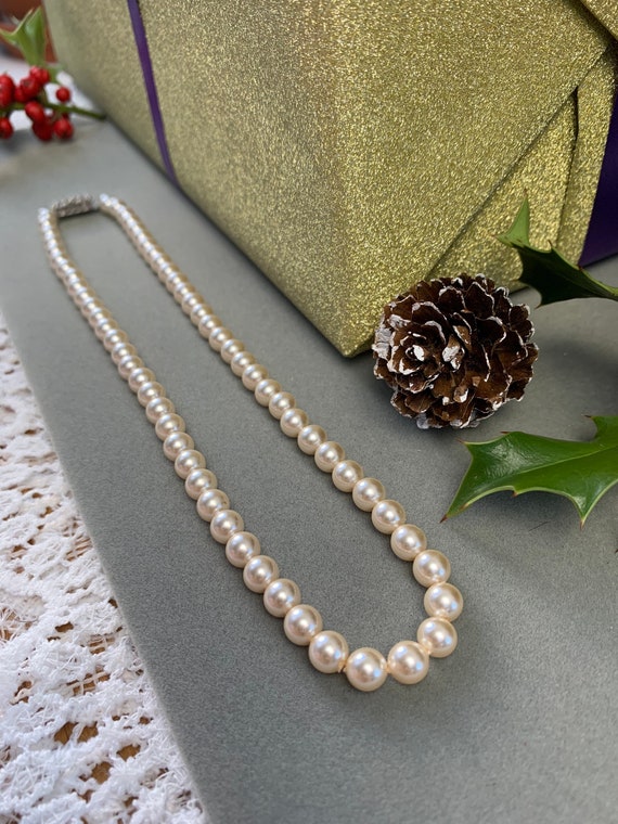 luxury vintage czech glass pearls beads crystal clasp closure