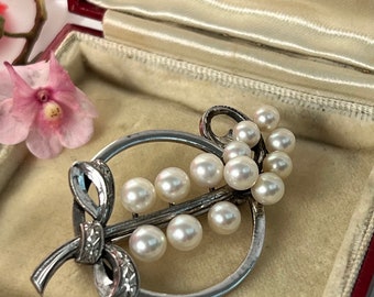 箱入りヴィンテージミキモトブローチ。ギフトに最適。 - Etsy 日本