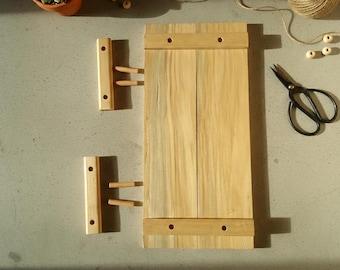 DIY unfertiges Holz Serviertablett Kit: Anpassbare Platte, Handwerkzeug Montage.