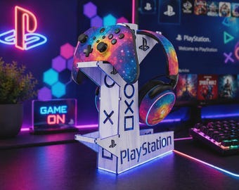 Dieses Produkt ist ein multifunktionaler Schreibtisch-Organizer für Gamer, der speziell für das CNC- und Laserschneiden optimiert wurde